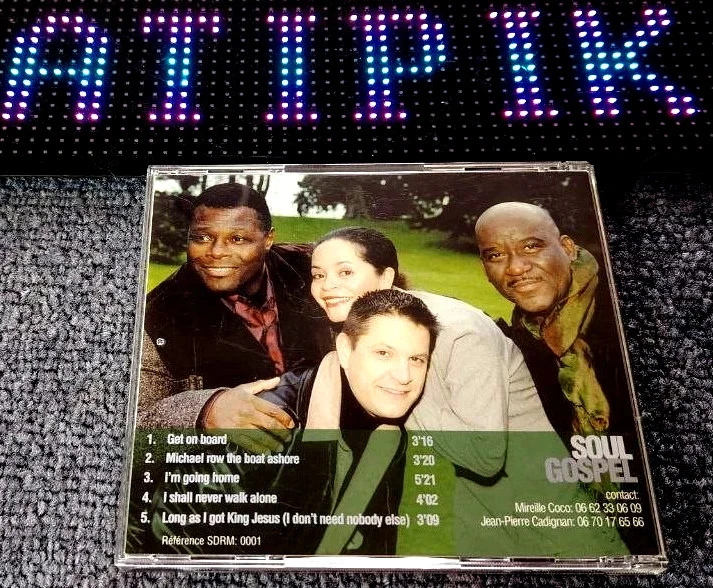 🎺 Cd Soul Gospel  - Get On Board - French Vocal Gospel Quartet Rare 🇩🇳 – photo 2